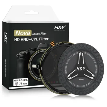 H&Y Nova series HD ND3-32+CPL Filter 77mm (1.5 - 5 stops)