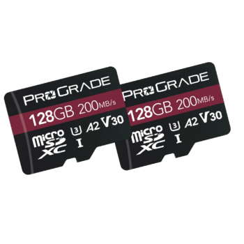 ProGrade Digital 128GB MicroSDXC UHS-1 V30 Memory Card-2 Pack-PGMSD128GBSP2NA