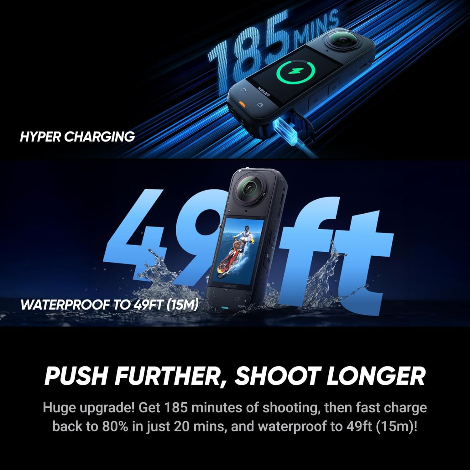 Insta360 X5 Motorcycle Bundle- Waterproof 8K 360° Action Camera - Image 2