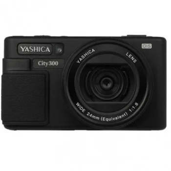 YASHICA City 300 Digital Camera with Quick Flashlight Black