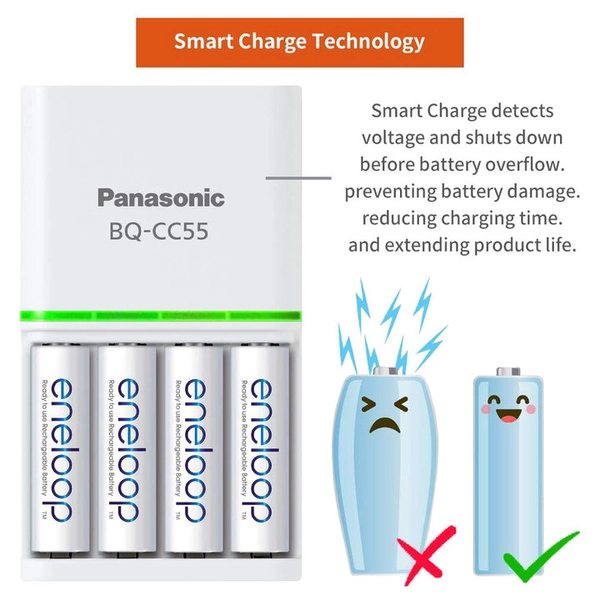 Panasonic Eneloop BQ-CC55N Advanced Smart and Quick Charger - Image 5