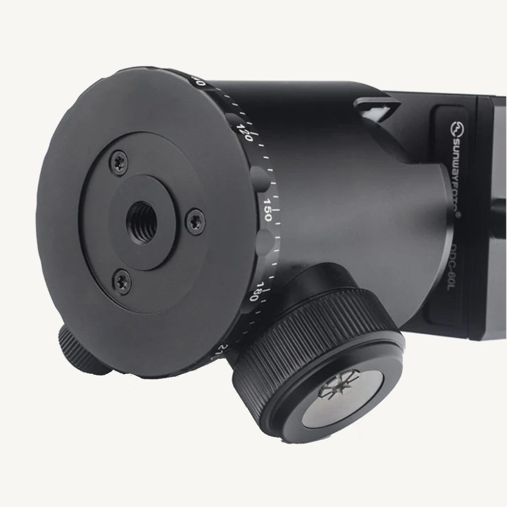 Sunwayfoto FB-52 Ball Head with Screw-Knob Locking Quick Release Clamp - Image 2