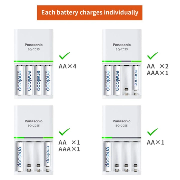Panasonic Eneloop BQ-CC55N Advanced Smart and Quick Charger - Image 3